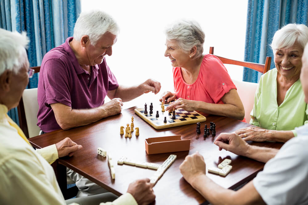 Chess match in Hospice Care
