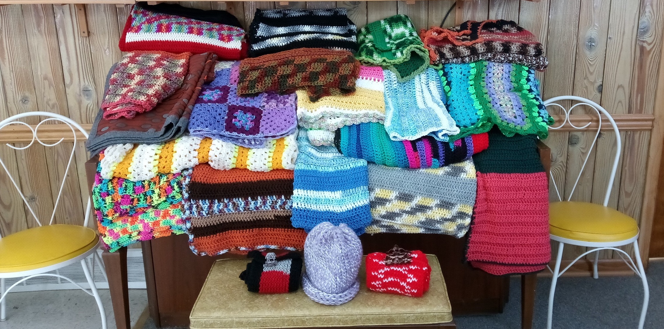 Local Senior Center Donates Hand-Knitted Wheelchair Blankets